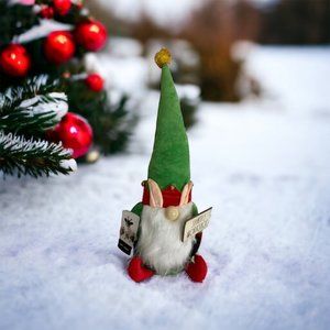 Rae Dunn Santas Workshop Elf Weighted Plush Holiday Christmas Decoration 24" NEW